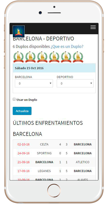 porraWEB, pronostico